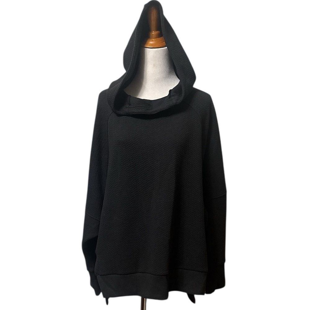 Calia black Hooded funnel neck Sweatshirt